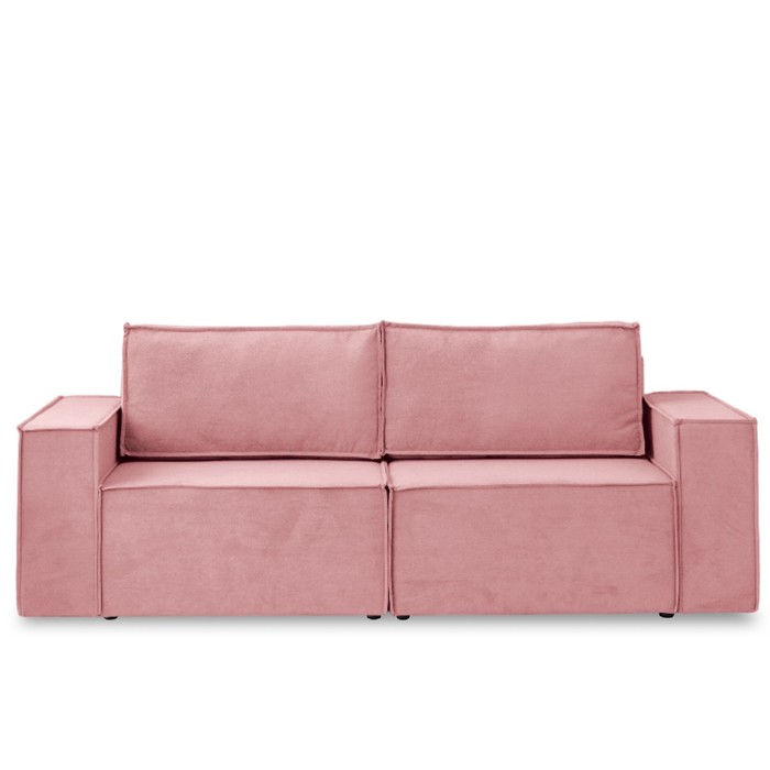 Диван – кровать «Виго», механизм еврокнижка, НПБ, велюр, цвет розовый
