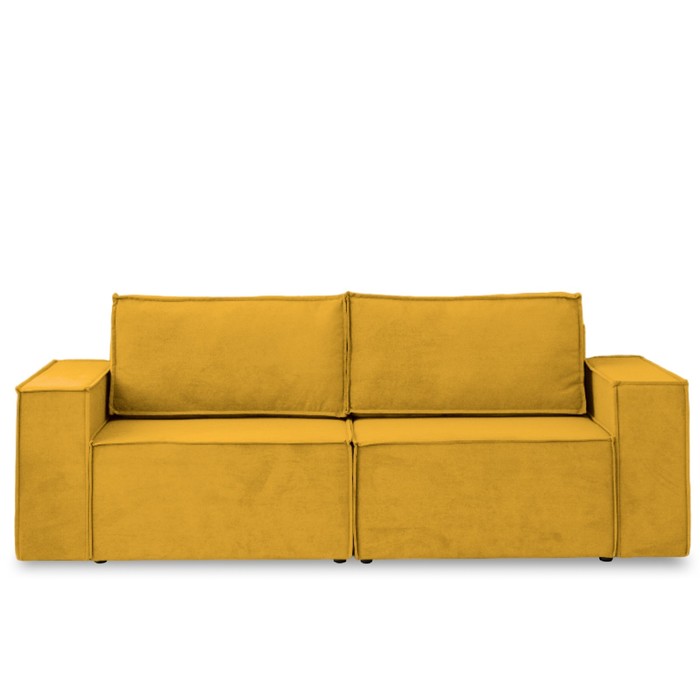 Диван – кровать «Виго», механизм еврокнижка, НПБ, велюр, цвет горчичный