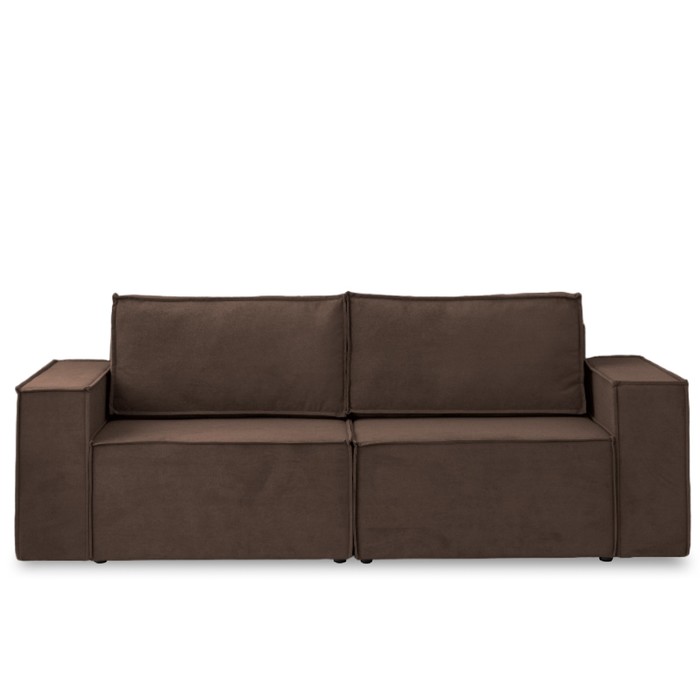 Диван – кровать «Виго», механизм еврокнижка, НПБ, велюр, цвет коричневый